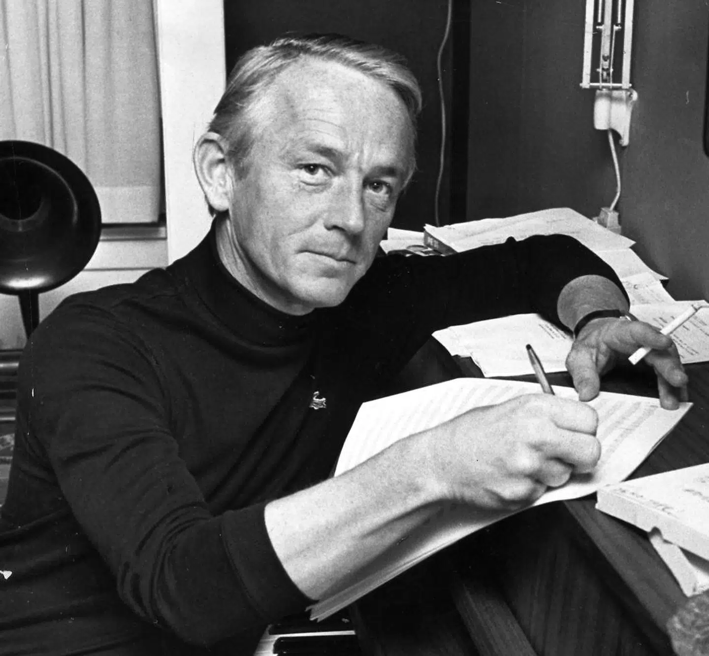 Komponist og pianist Bent Fabricius-Bjerre fotograferet i 1970.