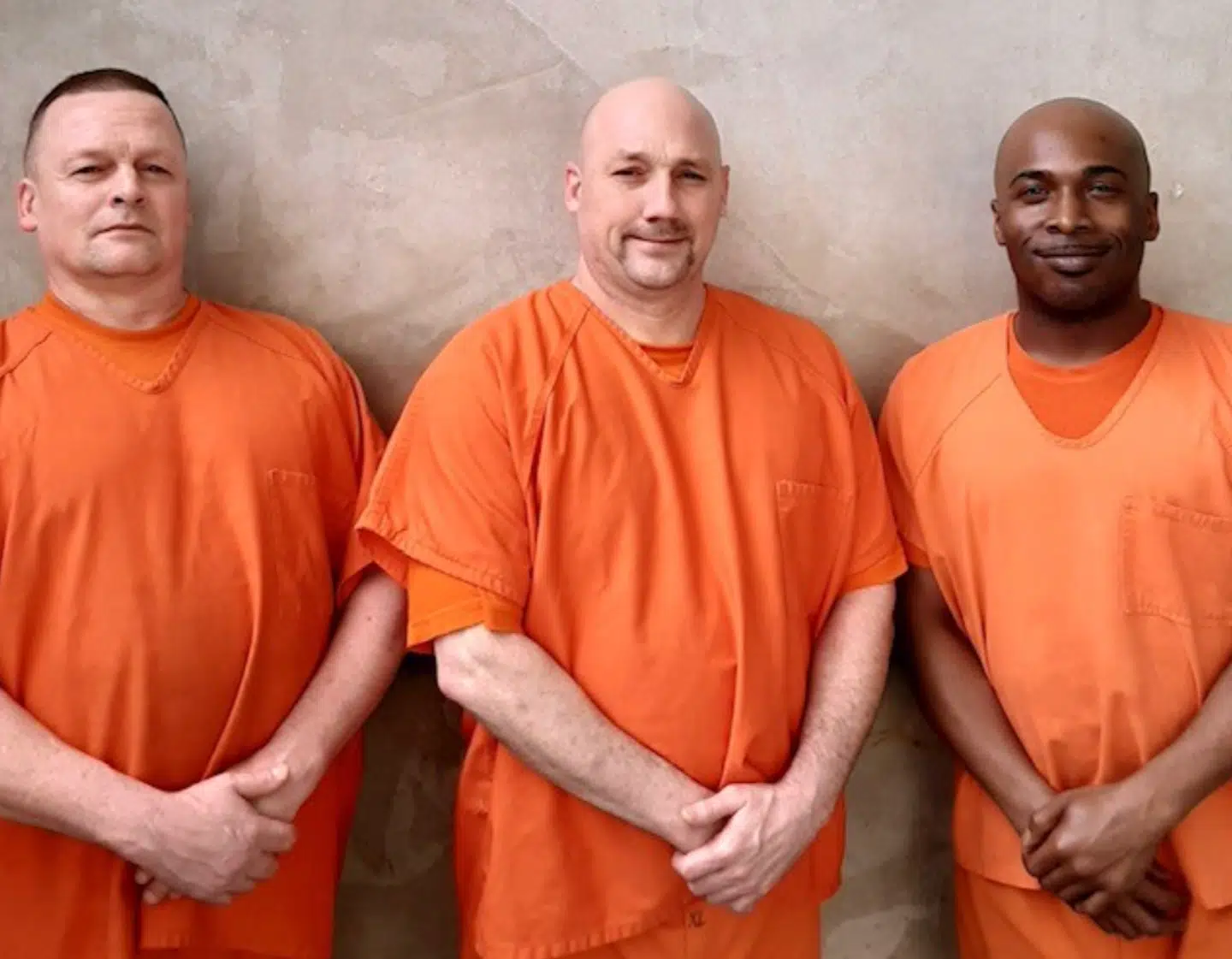 De tre indsatte, der reddede fængselsbetjentens liv (Foto: Gwinnett Sheriff's Office)