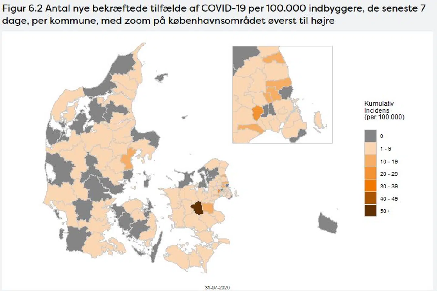 Ringsted kommune er ved seneste opmåling den kommune i Danmark med flest nye bekræftede smittetilfælde.