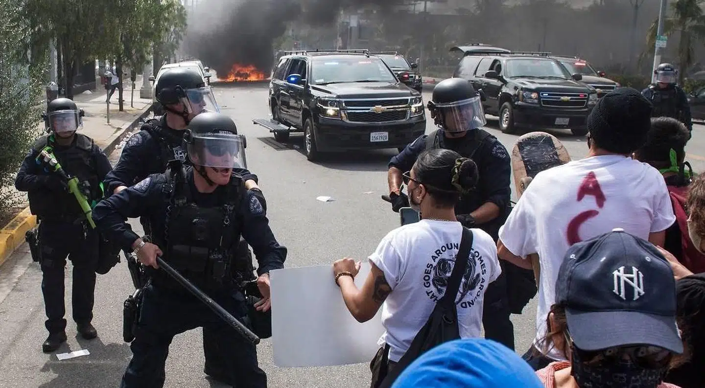 Politiet i LA har af mange amerikanere fået stor kritik for deres håndtering af Black lives Matter-demonstrationer.