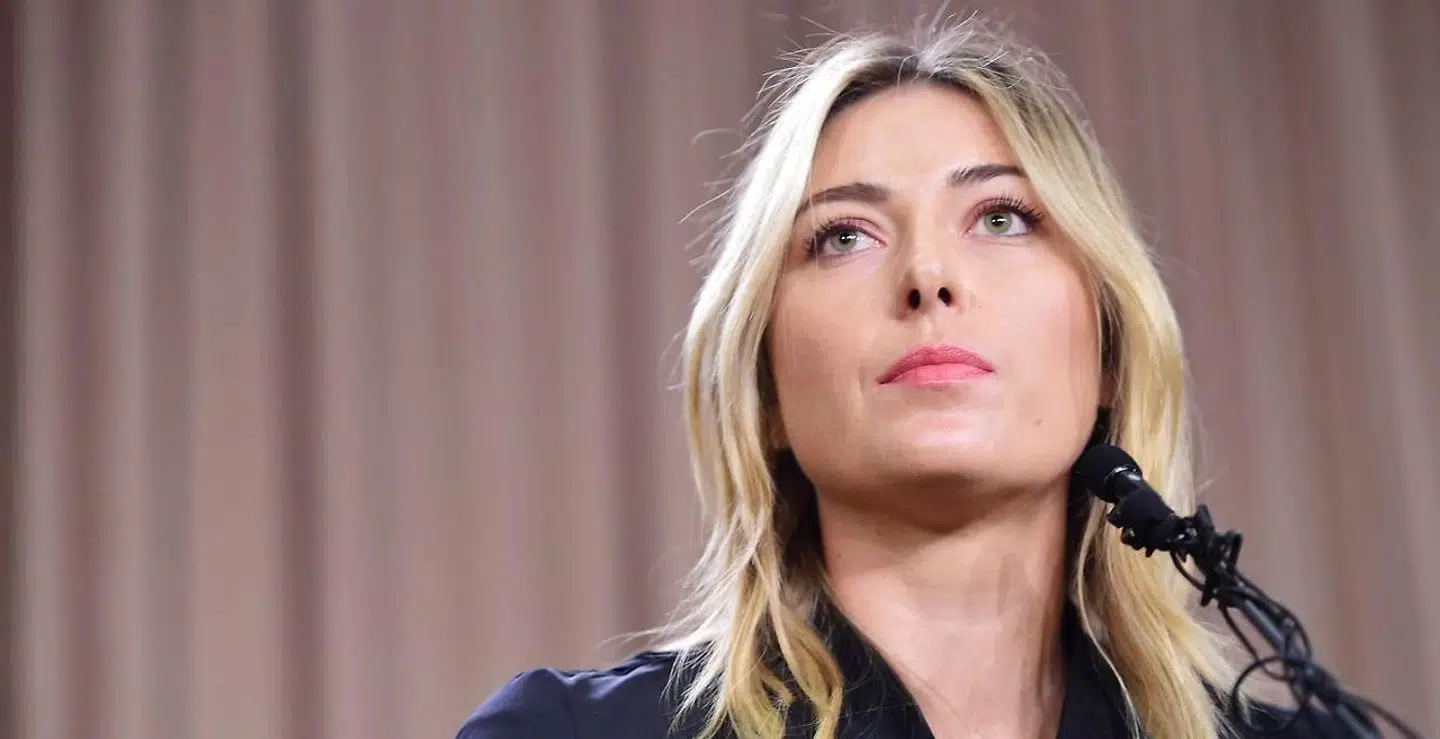 Sådan så det ud, da Sharapova i 2016 på et pressemøde fortalte, at hun havde afleveret en positiv dopingprøve.