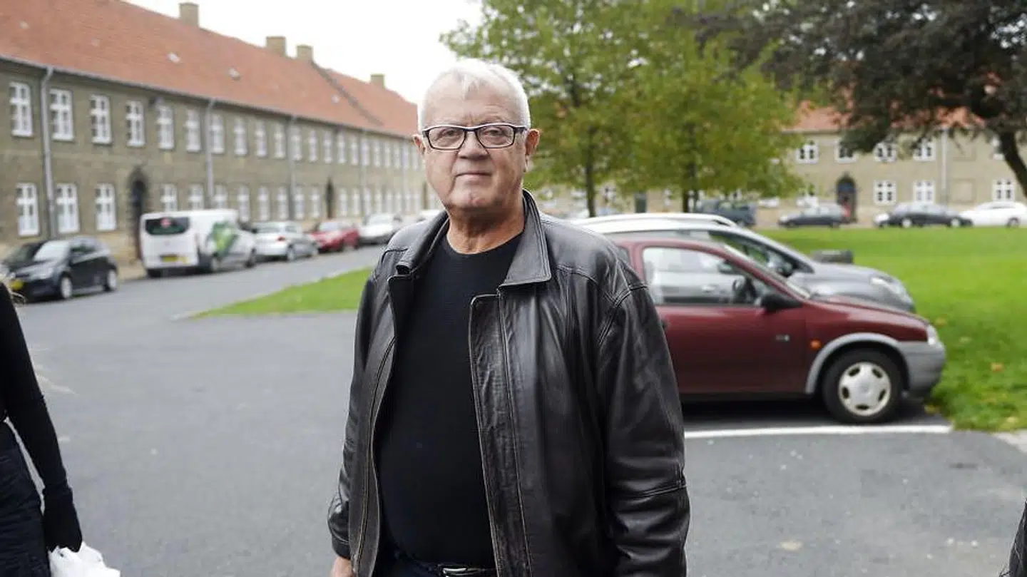 Per Pallesen i 2014 til bisættelsen af Jess Ingerslev.