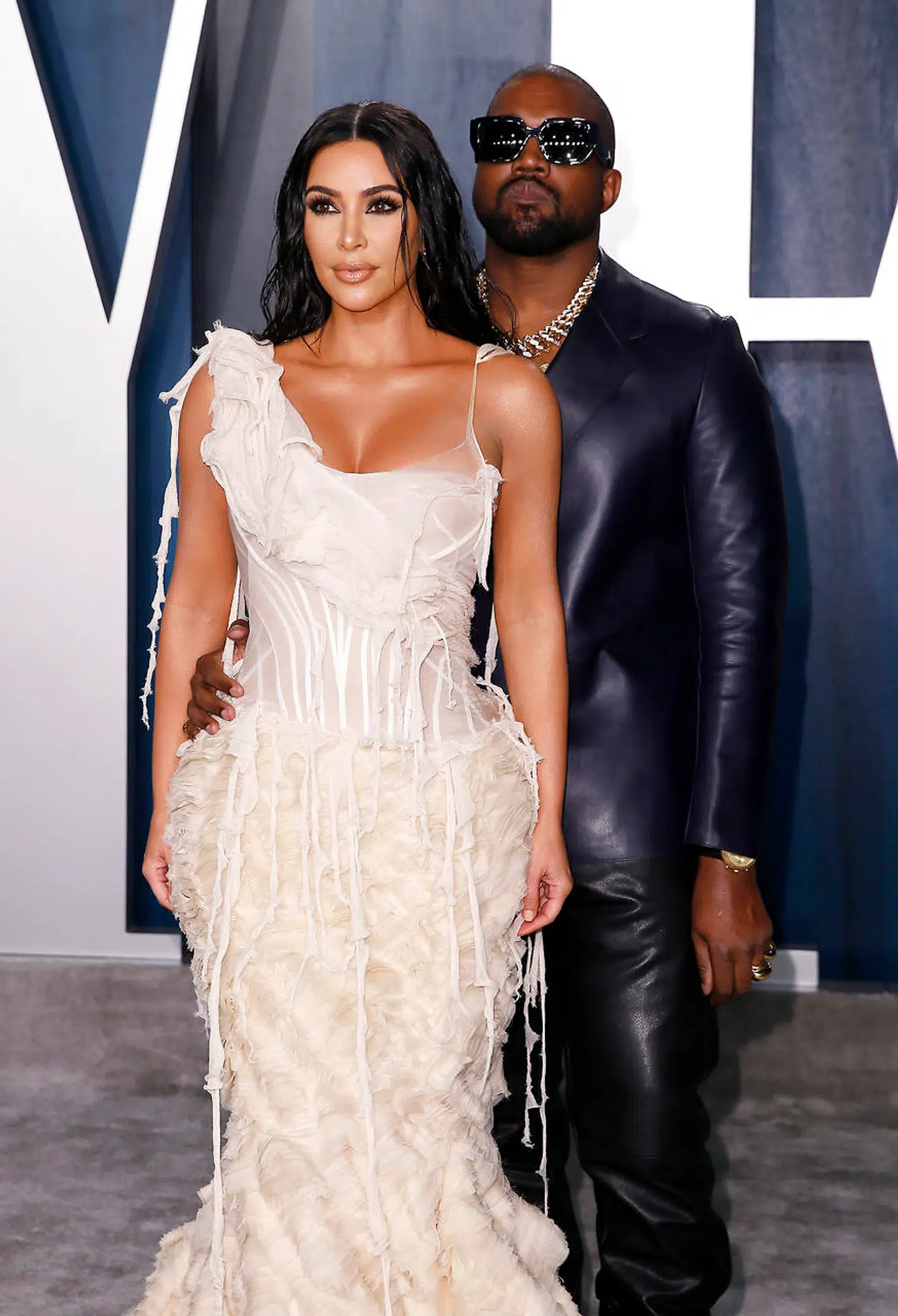 Kim Kardashian og Kanye West.