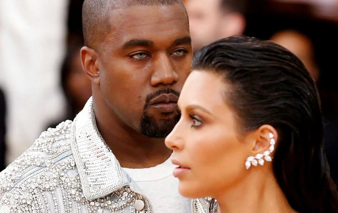 Kanye West og hans kone, Kim Kardashian, i 2016.