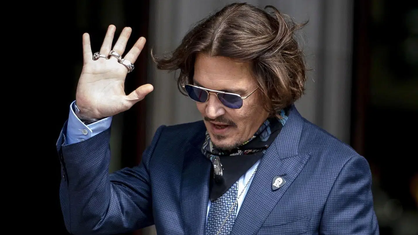 57-årige Johnny Depp ved retten i London torsdag i sidste uge.