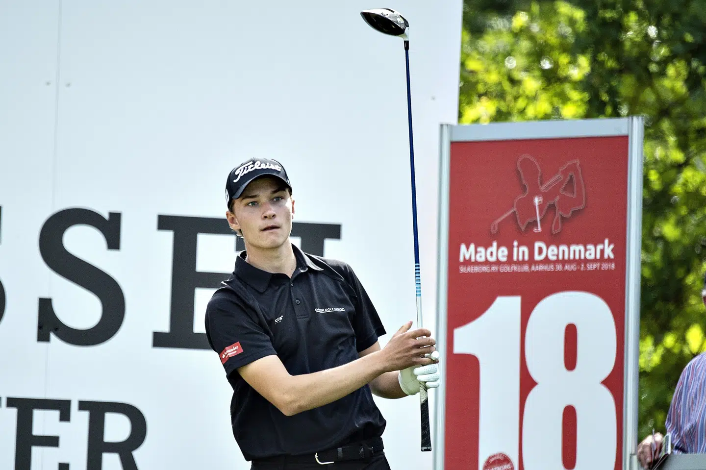 Rasmus Højgaard indtager tredjepladsen før sidste runde af British Masters i Newcastle. (Arkivfoto). Henning Bagger/Ritzau Scanpix