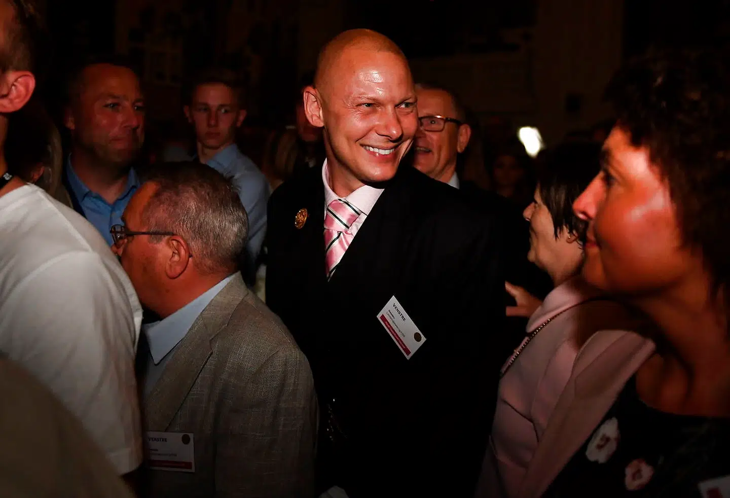 Jim Lyngvild ved valgfesten hos Venstre i Landstingssalen på Christiansborg i København under folketingsvalget 2019, onsdag 5. juni 2019. Onsdag aften holder alle partier valgfest i København i forbindelse med, at der er folketingsvalg, hvor der skal vælges i alt 179 medlemmer til Folketinget. (Foto: Mads Claus Rasmussen/Scanpix 2019)