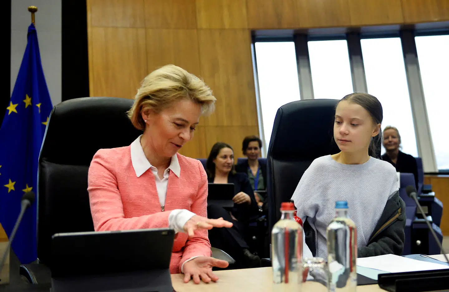Greta Thunberg møder EU's præsident' Ursula von der Leyen.