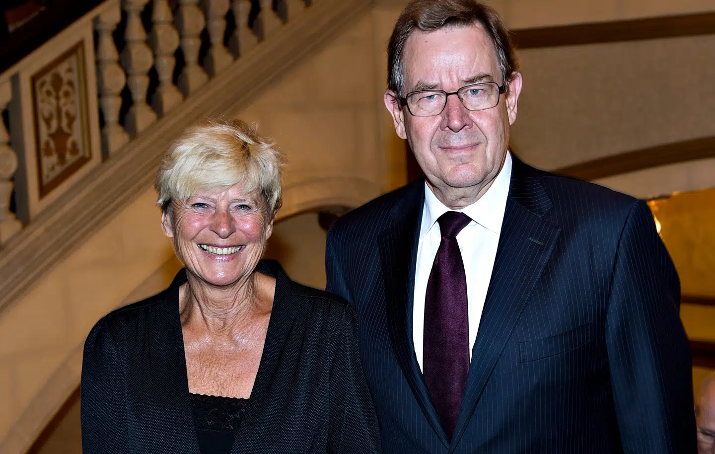Lone Dybkjær var gift med Poul Nyrup Rasmussen.