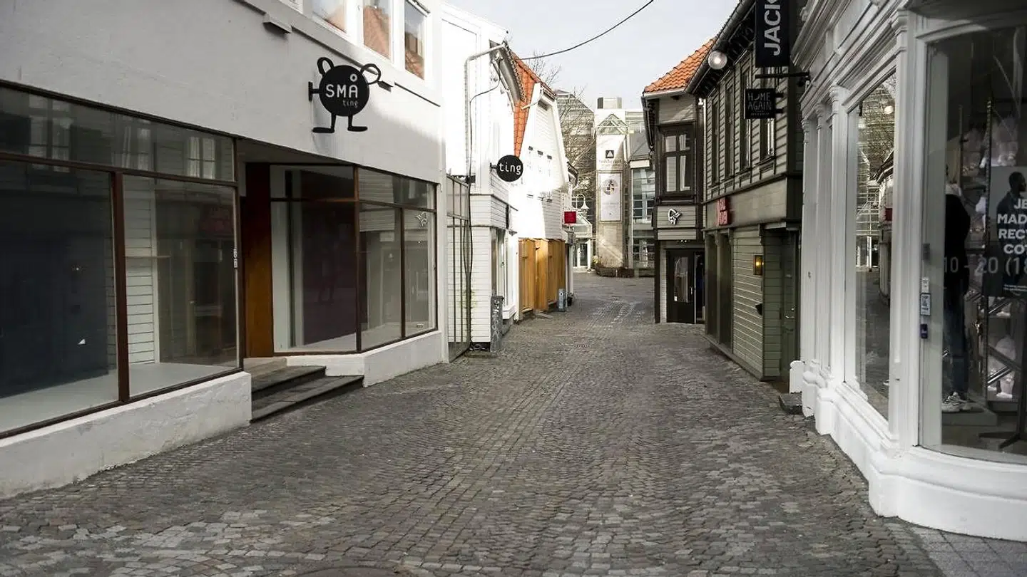 Helt tomt i Stavanger.