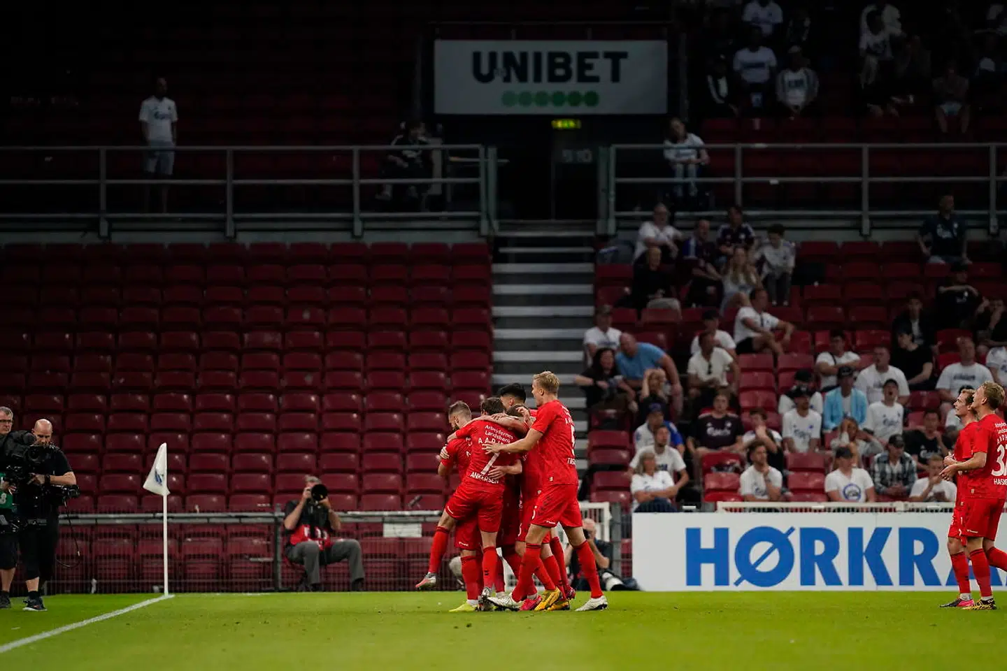 Superliga-kamp mellem FC København og AGF i Telia Parken i København, søndag den 19. juli 2020.