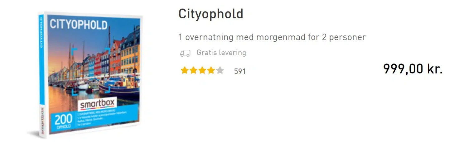 Det var en box som denne, parret fik i gave. Indtil i sidste uge stod den uåbnet på en hylde.
