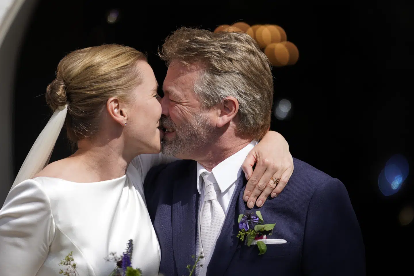 Vielsen mellem Statsminister Mette Frederiksen og filmfotograf Bo Tengberg i Magleby Kirke på Sjælland, onsdag den 15. juli 2020. Mette Frederiksen og Bo Tengberg blev gift onsdag eftermiddag. De har officielt dannet par siden 2014 og har været forlovet siden 2017. Brylluppet har af flere omgange været udskudt. Mads Claus Rasmussen/Ritzau Scanpix