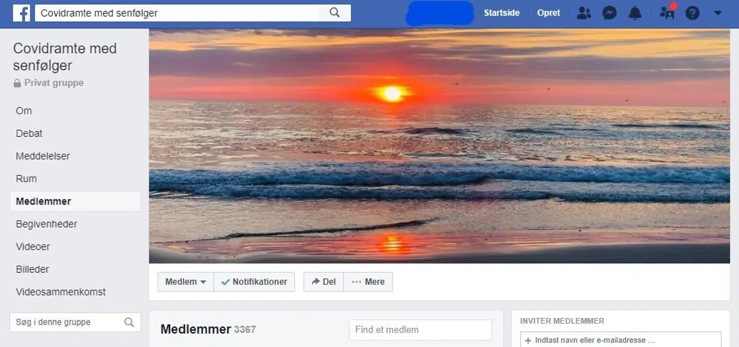 Sådan ser Facebook-gruppen ud.