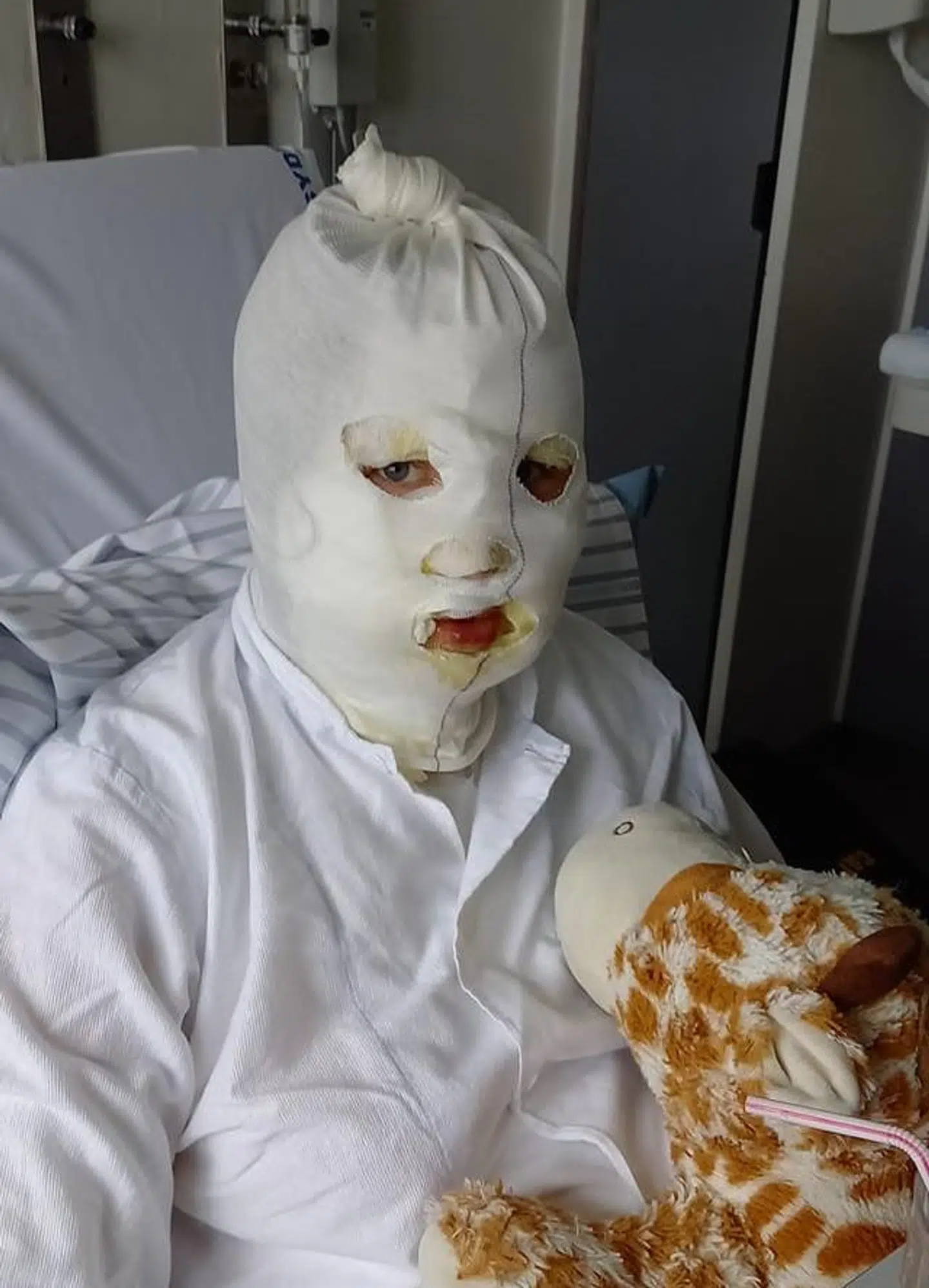 Birgitte Bendtsens datter i sygesengen