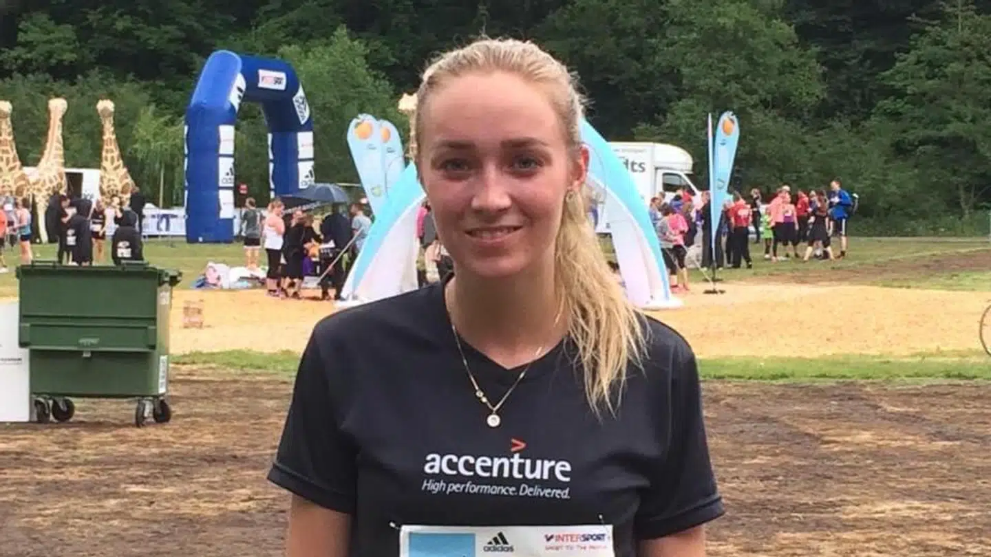 Cecilie Juul var i god form, da hun blev ramt af en blodprop. Billedet er taget, kort før hun fik blodproppen. (Privatfoto)