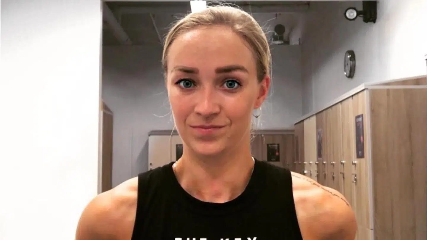 20 år gammel fik Cecilie Juul en blodprop til trods for, hun var i god form og sund og rask (Privatfoto)