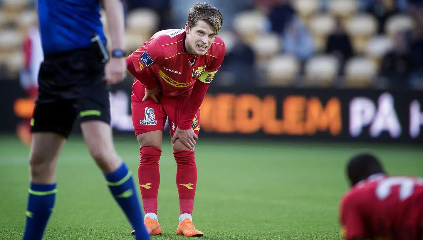 Mathias Jensen under sin tid i FC Nordsjælland. Nu kan han være med til at spille Brentford op i den bedste engelske fodboldrække.