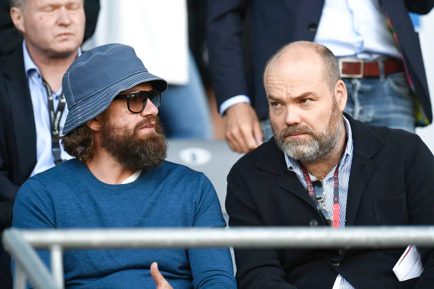 Nikolaj Lie Kaas og Anders Holch Povlsen. Superliga, FC Midtjylland vs. FCK.