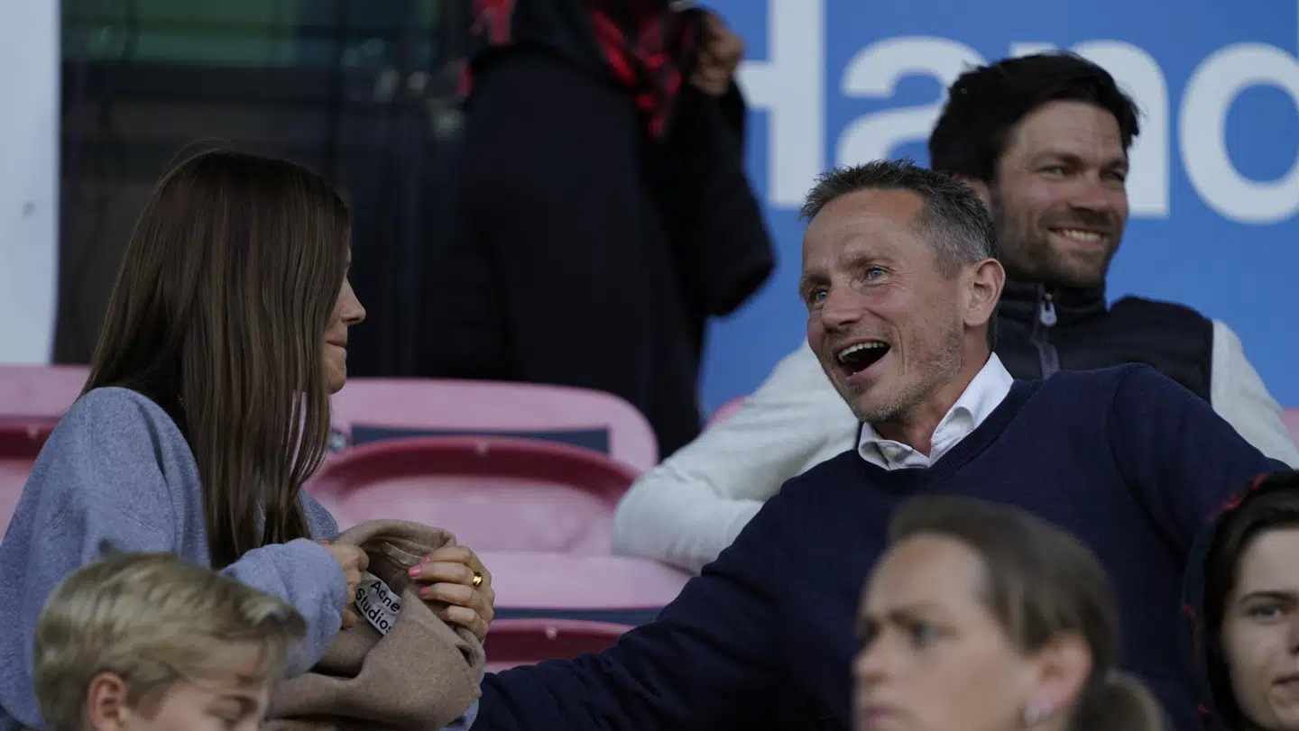 Kristian Jensen og Pernille Rosendahl. Superliga-kamp mellem FC Midtjylland og FC København på MCH Arena i Herning, torsdag den 9. juli 2020.