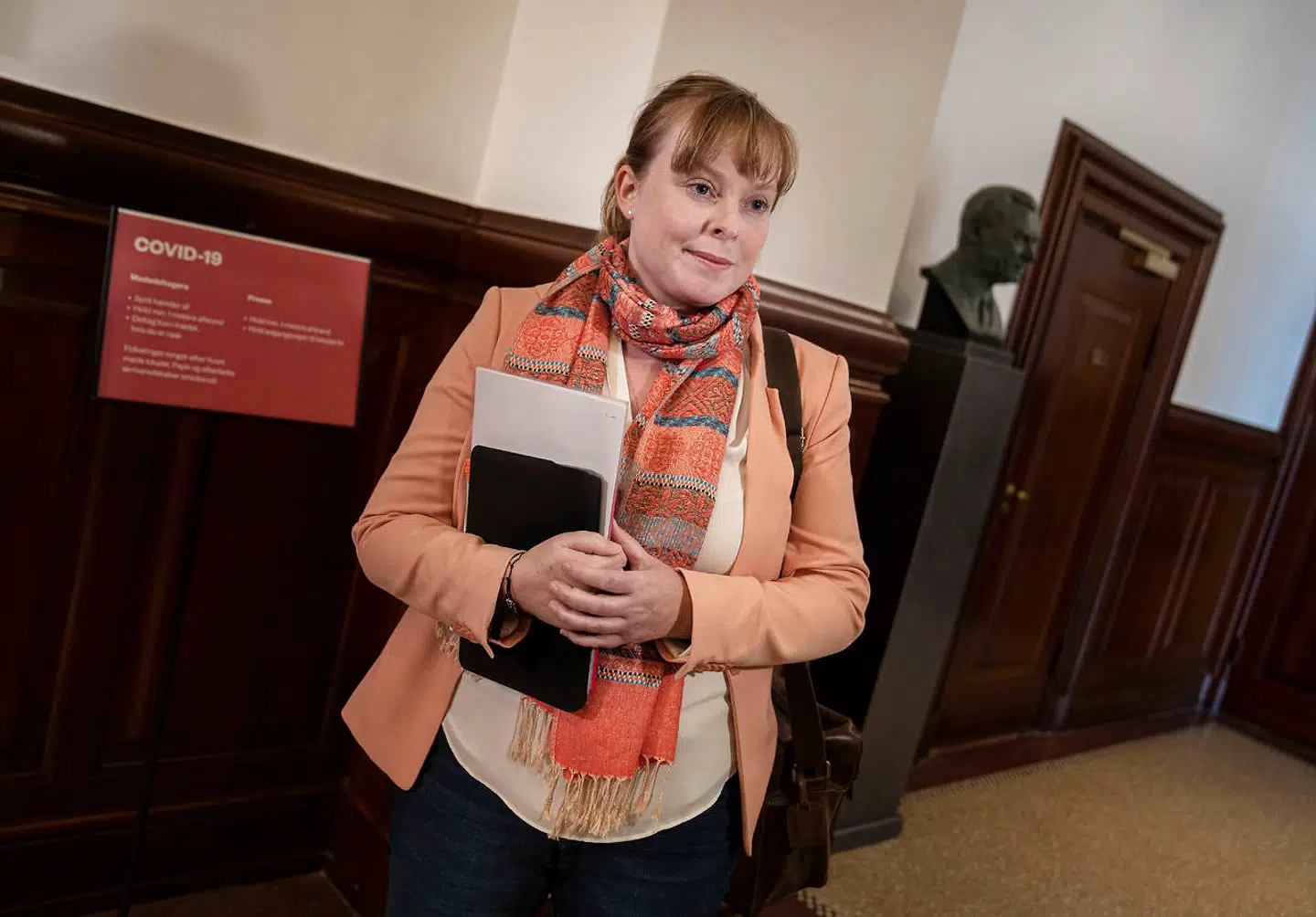 Kulturminister Joy Mogensen (S) er i samråd om regeringens planer for tilskueradgang til Superligaen for den resterende del af sæsonen og for den kommende sæson på Christiansborg tirsdag 7. juli 2020.