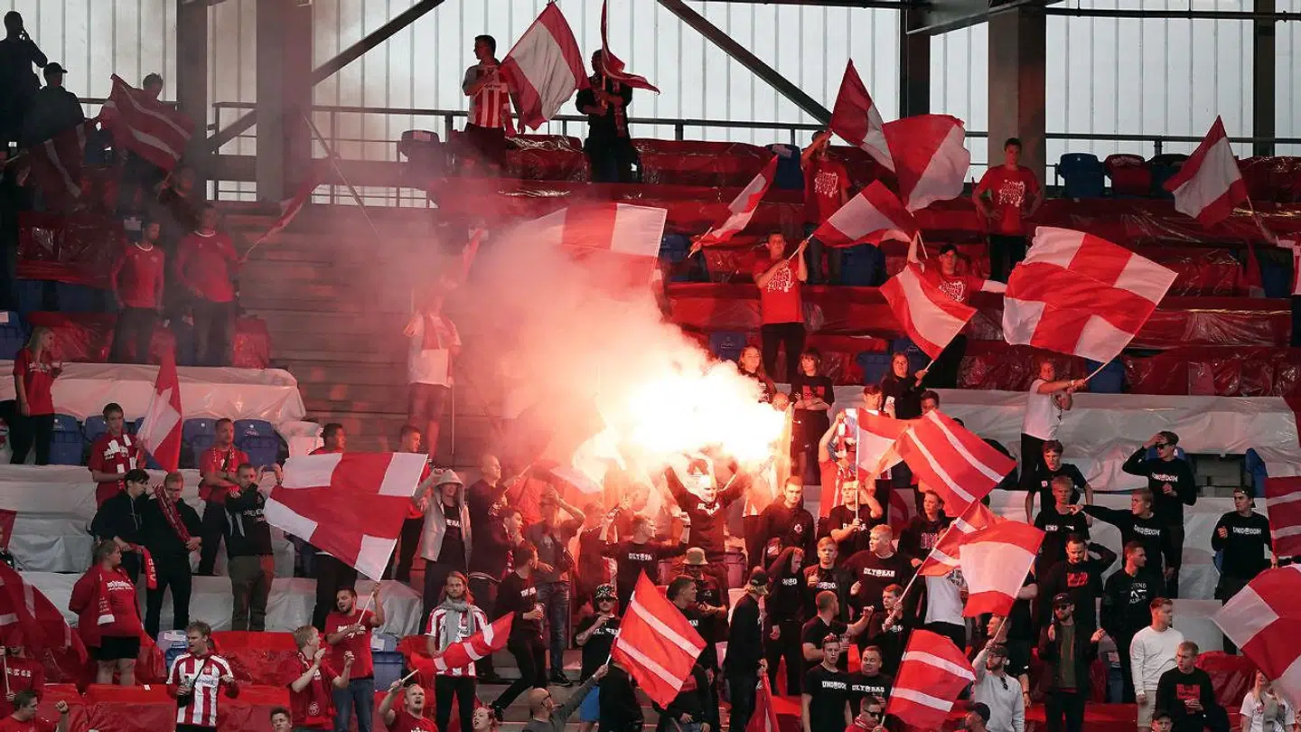 AaB-fans under pokalfinalen.