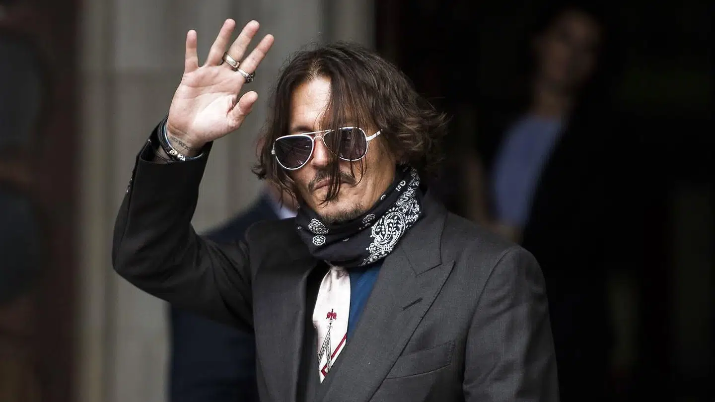 Johnny Depp ankom her til Royal Courts of Justice i London onsdag.