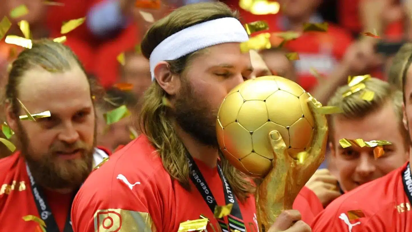 Mikkel Hansen vandt i 2019 VM-guld med resten af landsholdet på hjemmebane i Herning.