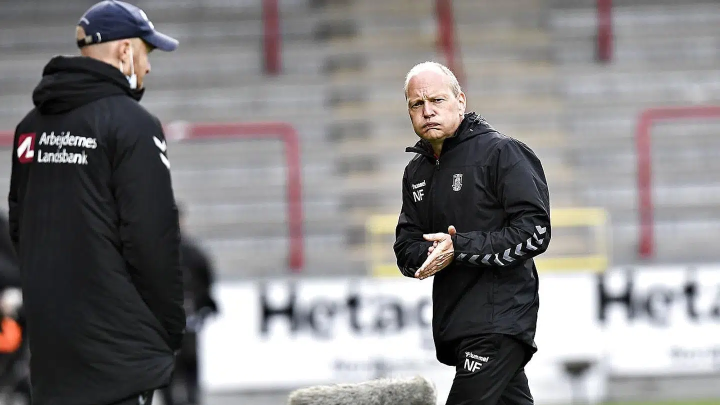 Niels Frederiksen var utilfreds med Brøndbys spil i Aalborg.