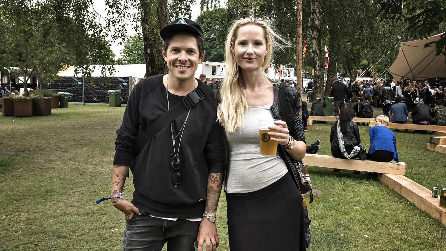 Mattias Hundebøll og hustru i mediebyen i 2016.