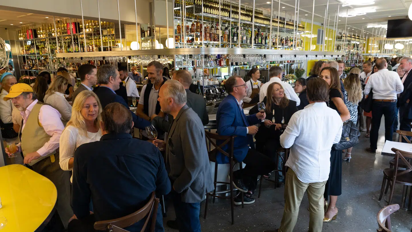 Reception ifm åbningen af café Dan Turéll. Foto: Jacob Crawfurd/ Byrd.