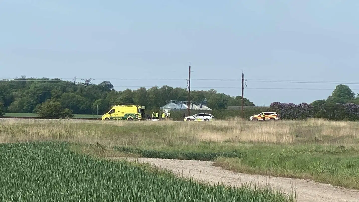 Togpåkørsel ved Eskilstrup.