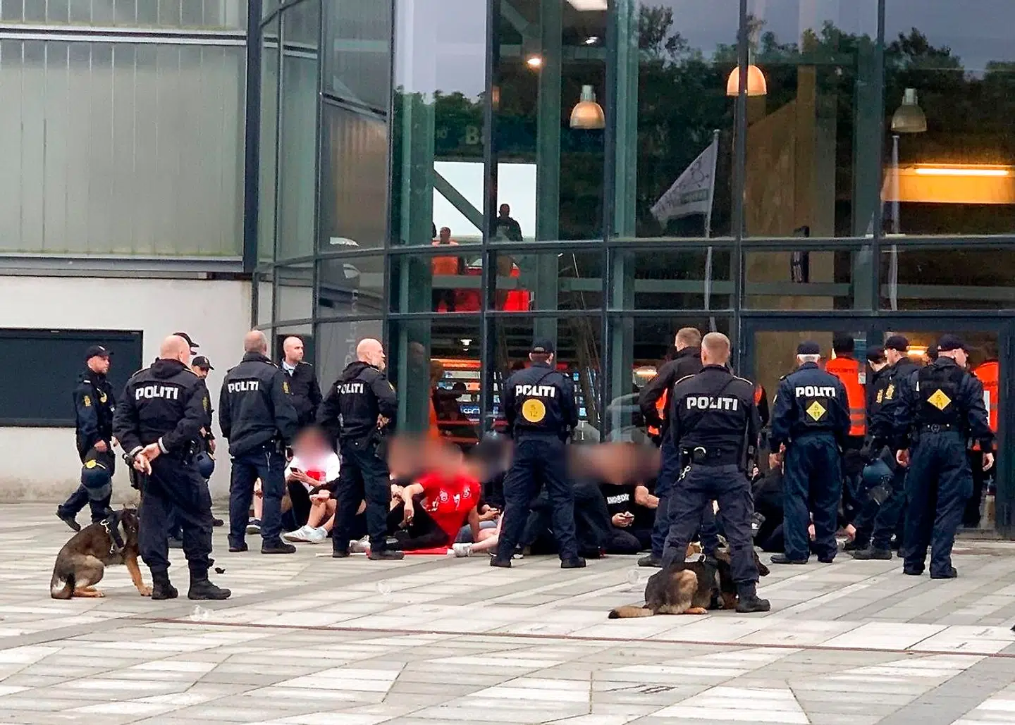Her ses billeder af de AaB-fans, der smidt ud af stadion under pokalfinalen og politiet har bedt om at sidde ned. (Foto: presse-fotos.dk/Scanpix 2020)