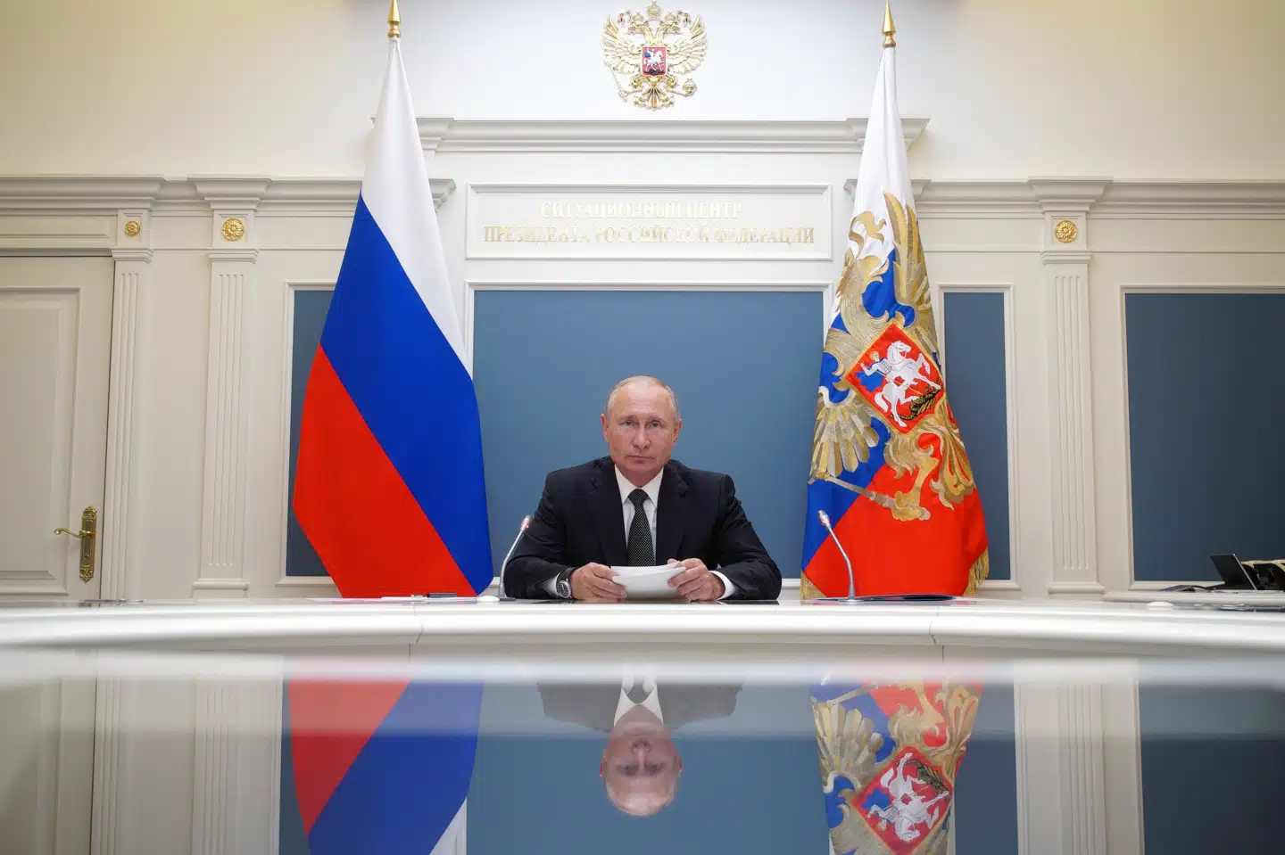 Ruslands præsident, Vladimir Putin, kan få muligheden for at forblive præsident til 2036, hvis vælgere stemmer ny reform igennem. Sputnik/Reuters