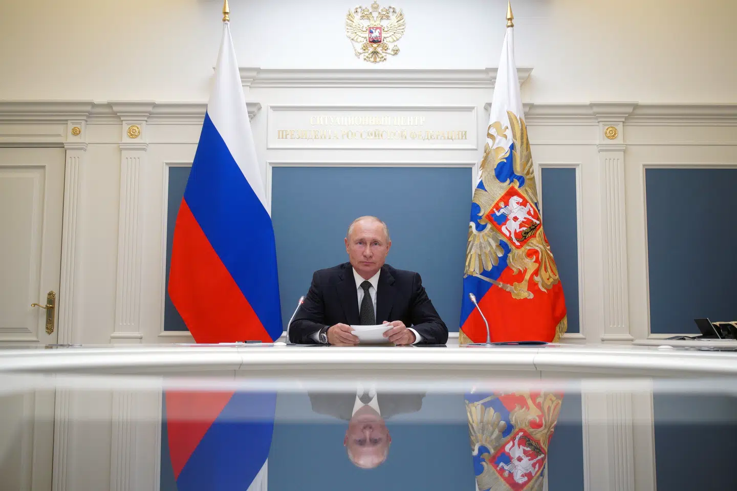 Ruslands præsident, Vladimir Putin, kan få muligheden for at forblive præsident til 2036, hvis vælgere stemmer ny reform igennem. Sputnik/Reuters