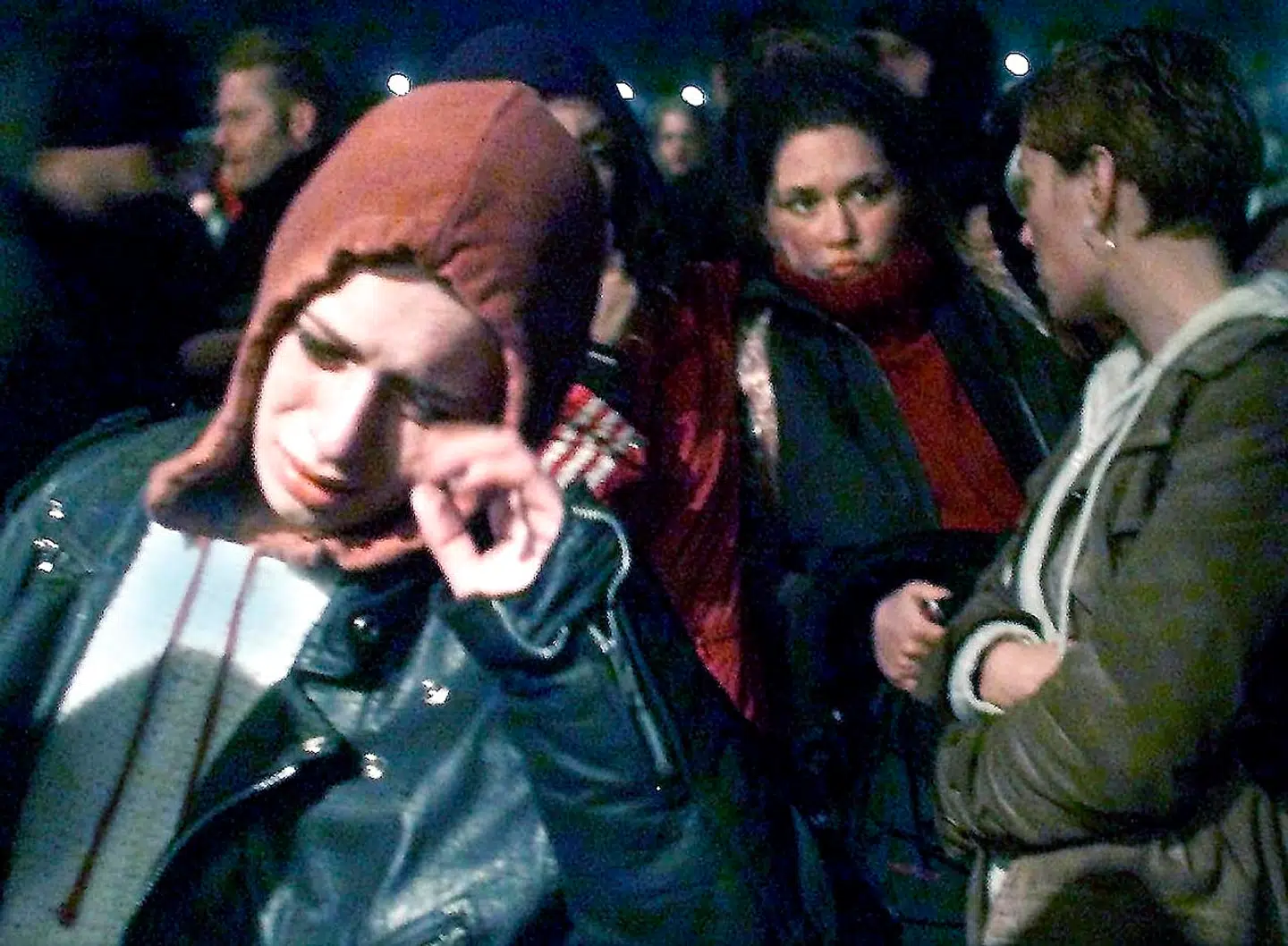 A young woman cries early 01 July 2000, following a fatal accident at the music festival in Roskilde. The festival in western Denmark was hit late 30 June 2000 by the first tragedy in its 30-year history when eight people were crushed and trampled to death in a crowd surge as American group Pearl Jam were playing on the main stage. NILS MEILVANG / SCANPIX DENMARK / AFP