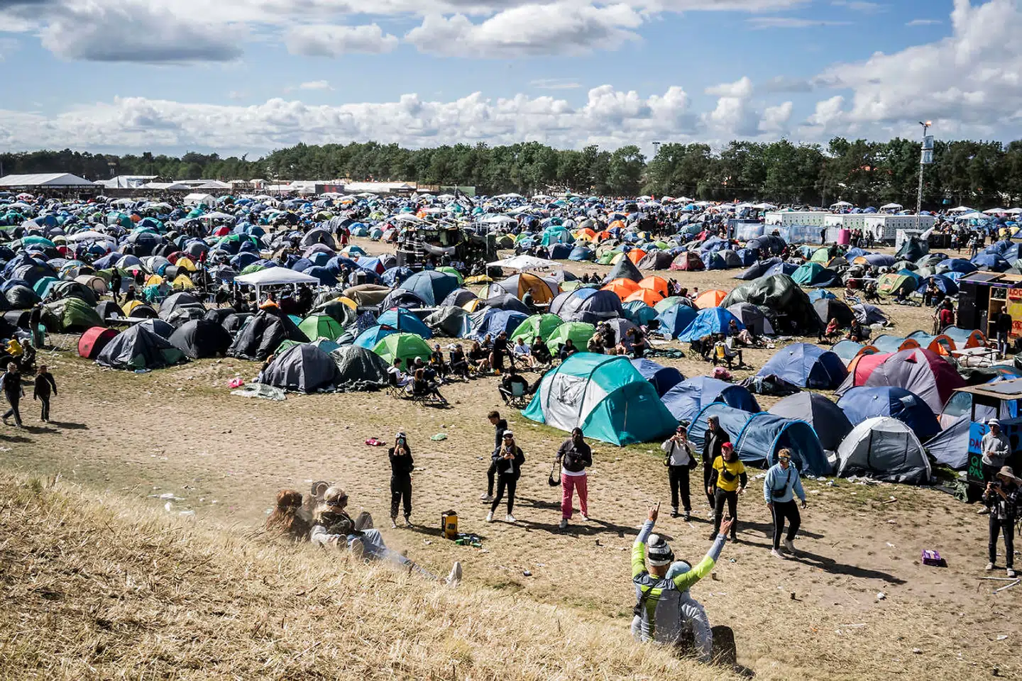 Normalt ser der sådan ud på campingområdet.