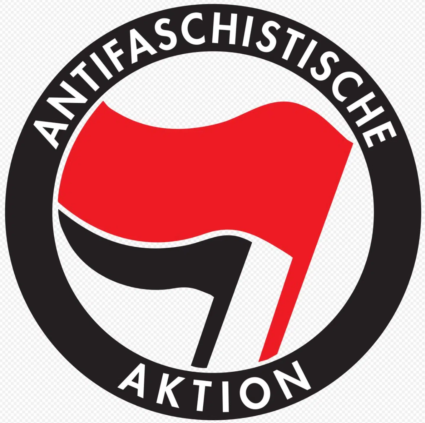 Sådan ser det mest normale Antifa-logo ud.