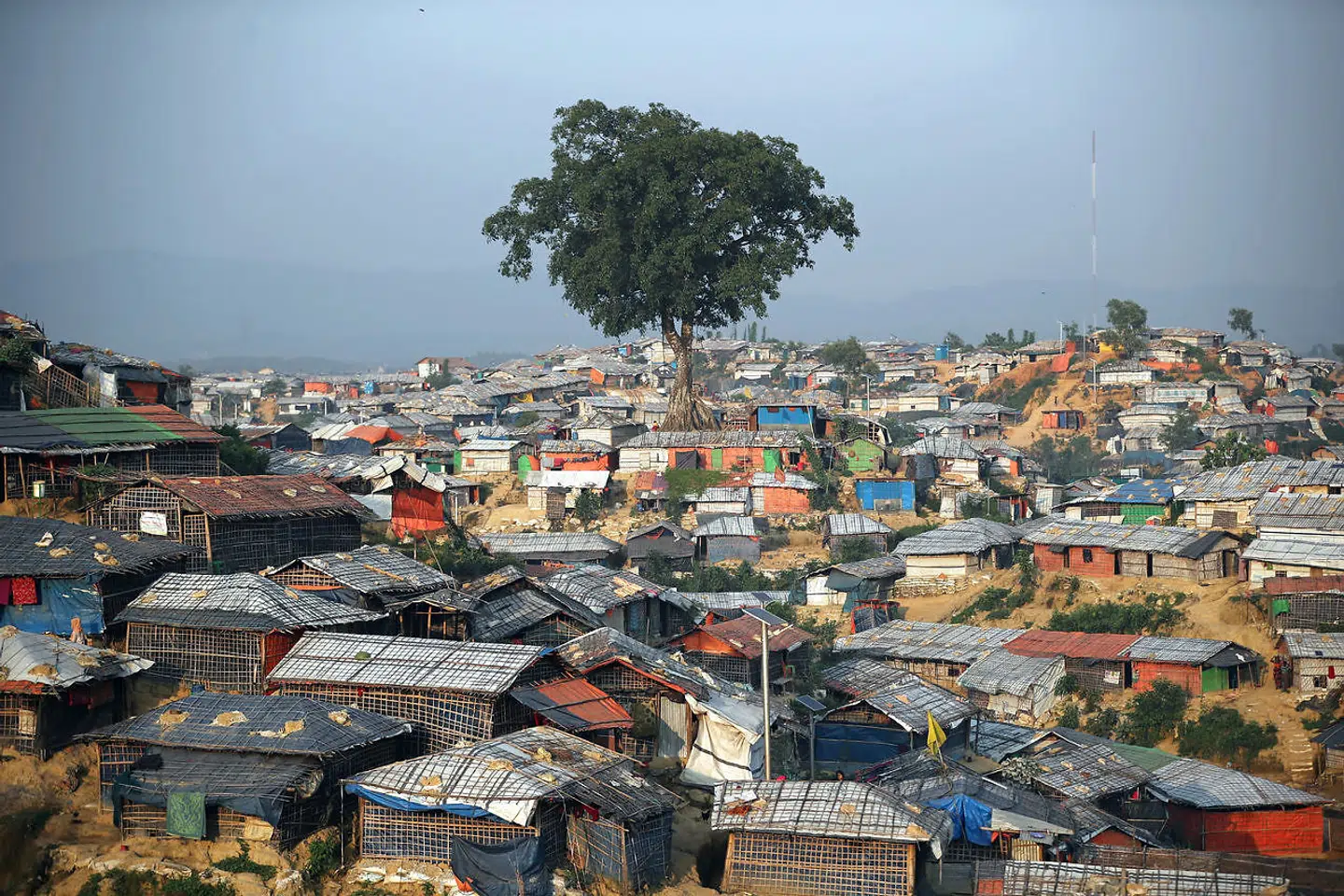 Flygtningelejren Coxs Bazar i Bangladesh har det største antal rohingya-flygtninge i verden.