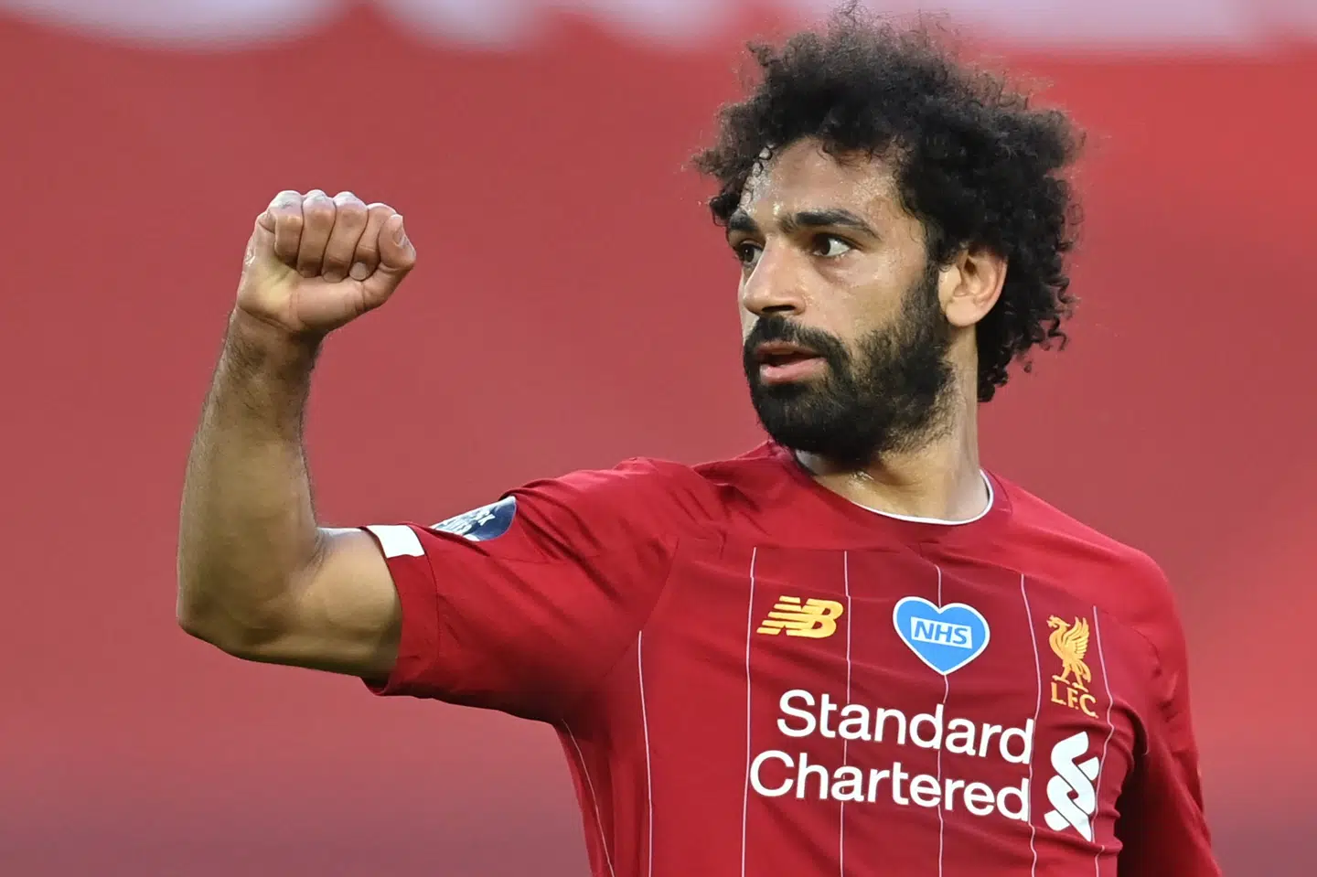 Mohamed Salah scorede til 2-0 i sejren på 4-0 over Crystal Palace onsdag aften i Premier League. Paul Ellis/Reuters