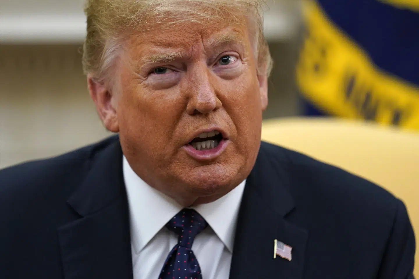 I en måling for avisen New York Times får præsident Donald Trump kun støtte fra 36 procent af de registrerede vælgere. Pool/Ritzau Scanpix