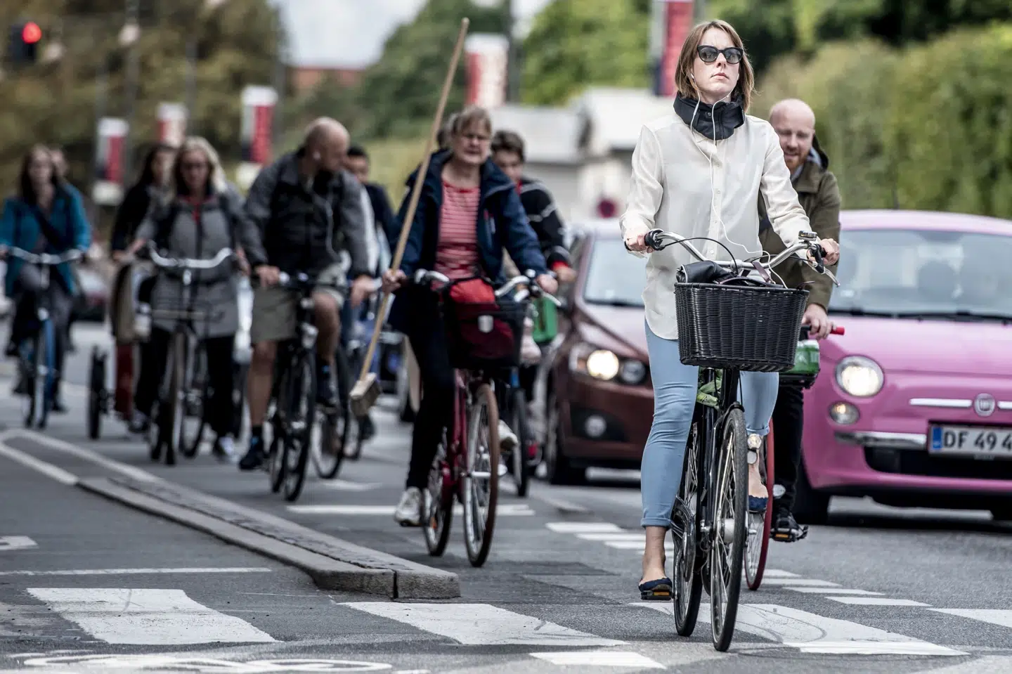 De oppustelige Hövding-cykelhjelme er blevet et fast indslag i bybilledet rundtomkring i Danmark. (Arkivfoto.) Celina Dahl/Ritzau Scanpix