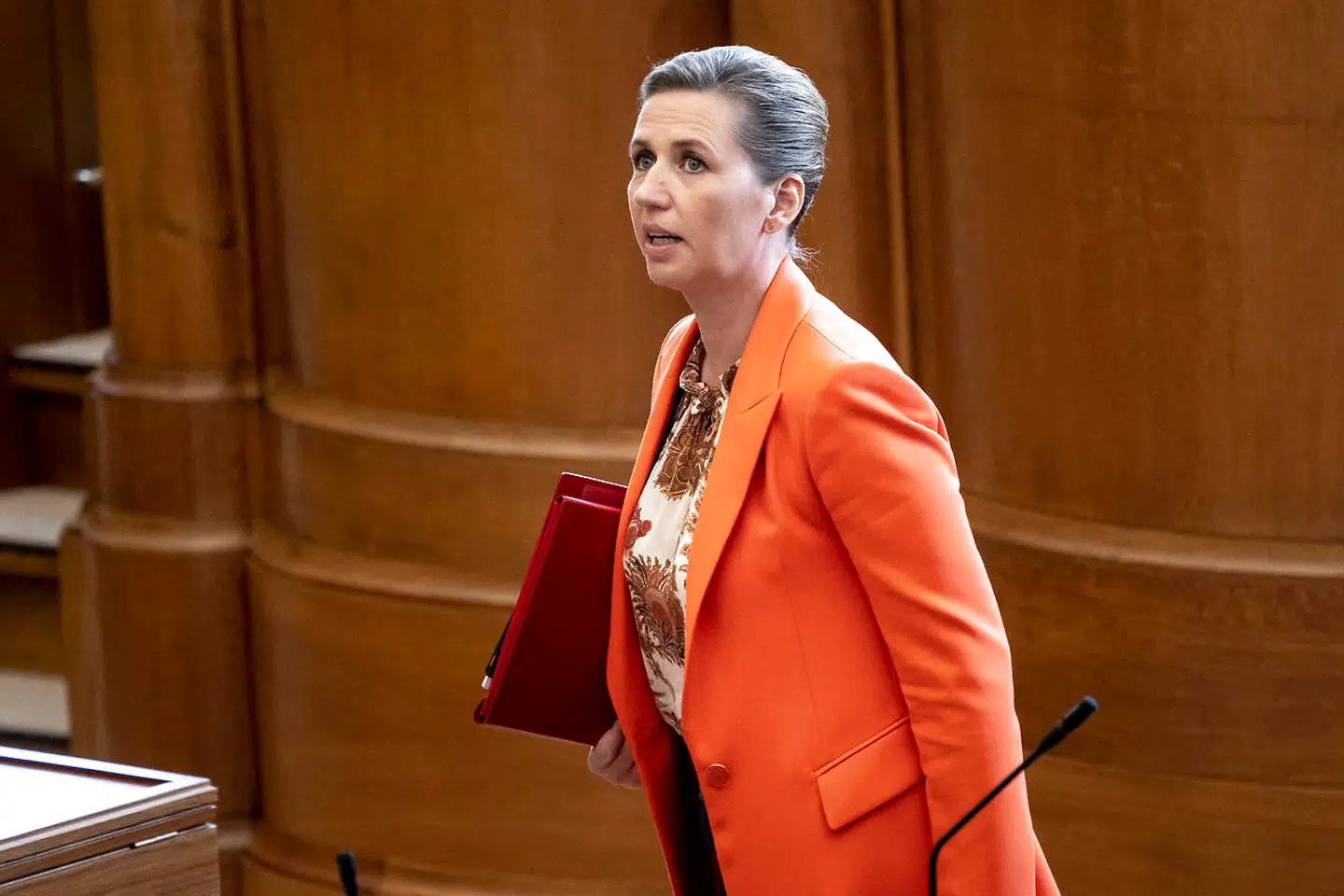 Statsminister Mette Frederiksen (S) under afslutningsdebat i Folketinget på Christiansborg i København, mandag den 22. juni 2020.. (Foto: Mads Claus Rasmussen/Ritzau Scanpix)