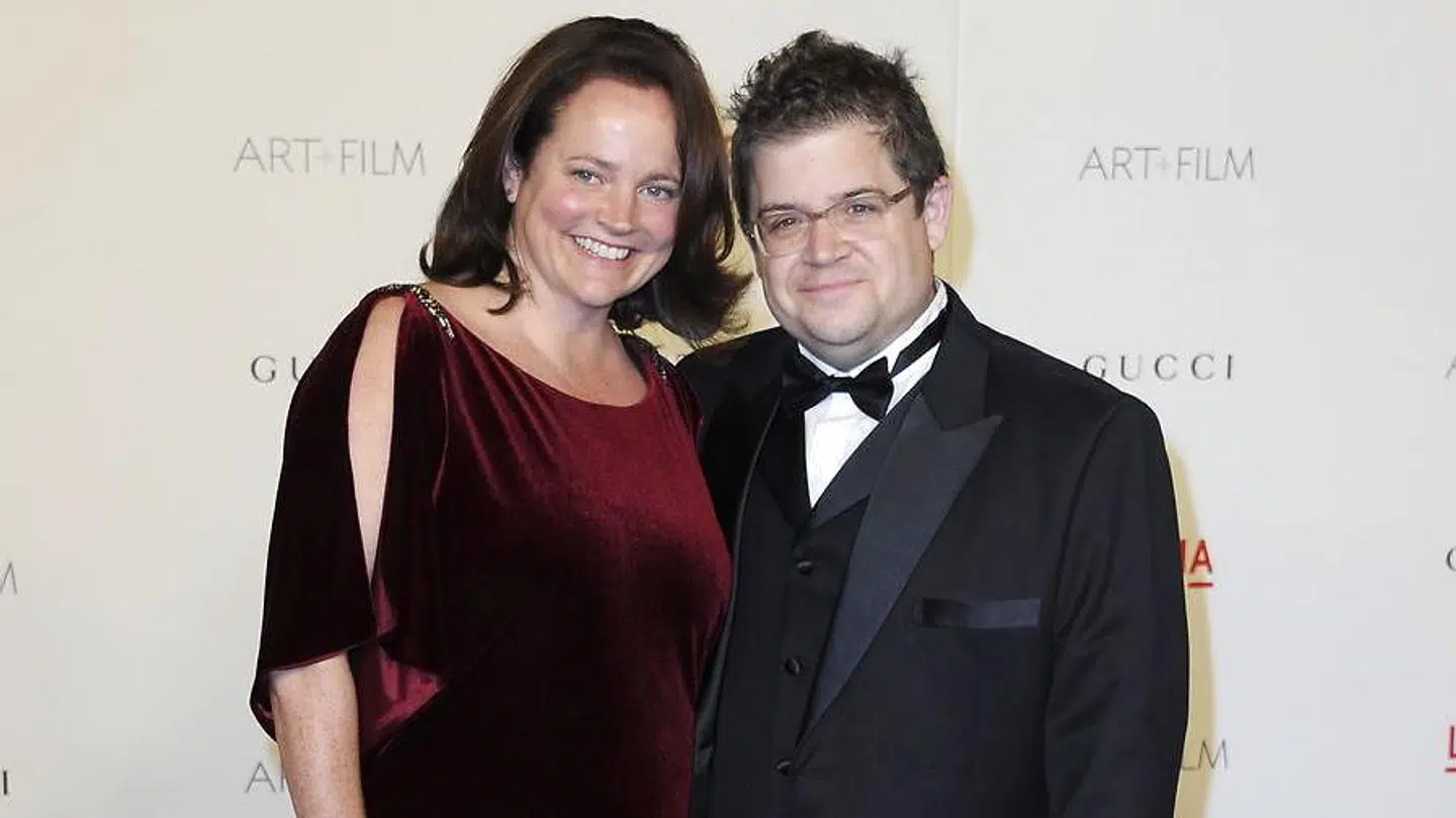 Patton Oswalt med sin nu afdøde kone Michelle McNamara.