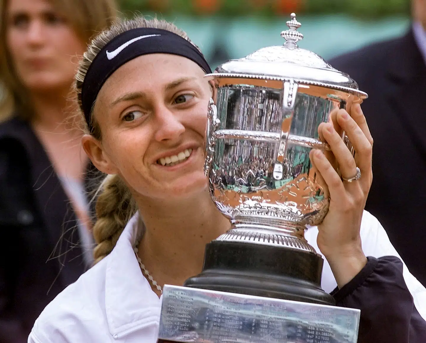 Mary Pierce som French Open-vinder i 2000.