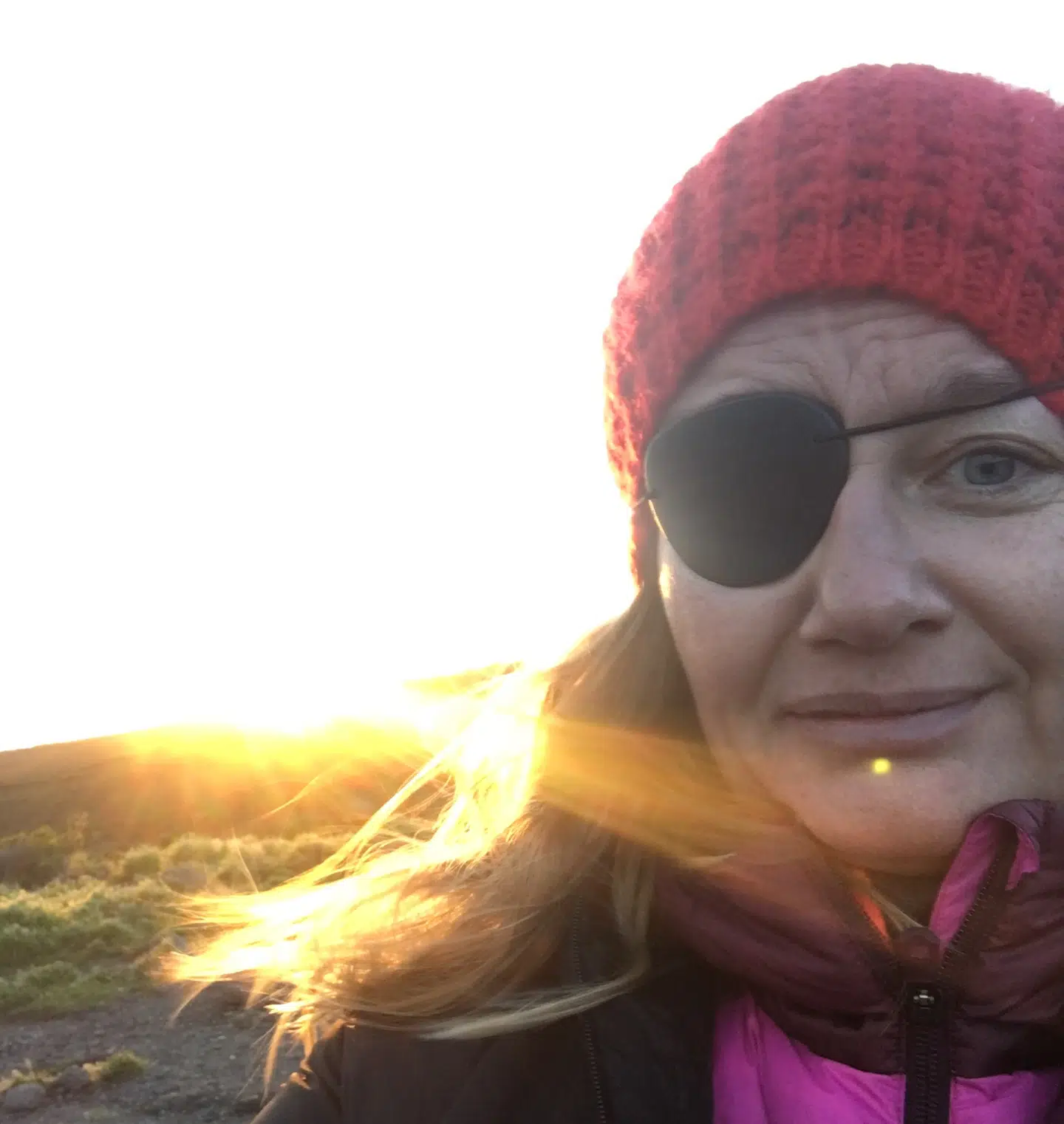 Michelle Hviid har aldrig savnet mod. Her ses hun på toppen af Kilimanjaro.