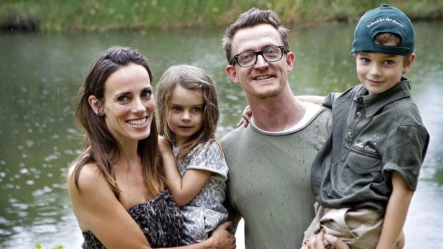 Camilla Ottesen med familien under en af deres ture til Sydafrika for år tilbage.