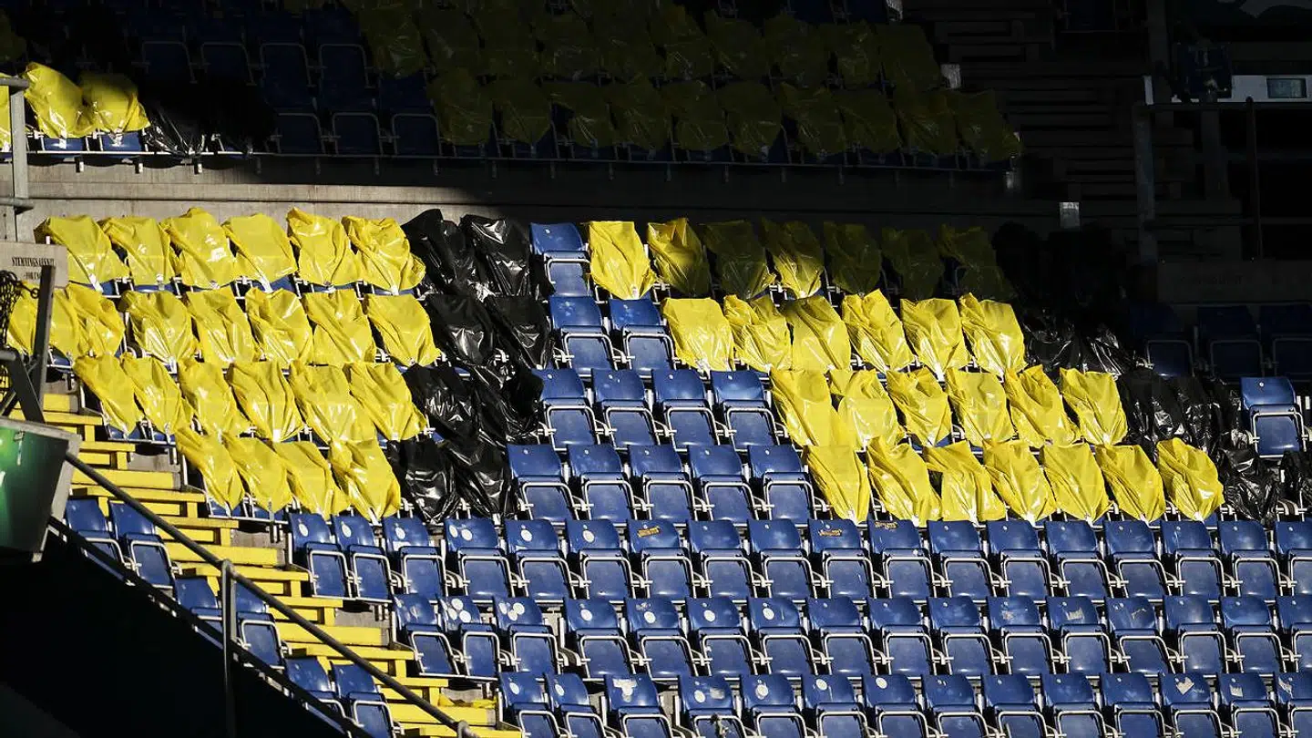 Tomme pladser under Superliga-kampen på Brøndby Stadion mellem Brøndby IF og AGF søndag 14. juni 2020.