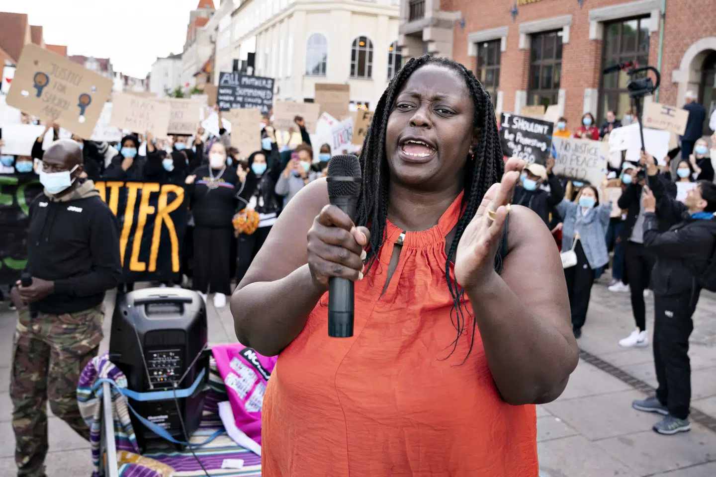 Bwalya Sørensen siger, at der vil være ekstra fokus på at undgå smitte med coronavirus ved torsdagens flashmob. (Arkivfoto) Henning Bagger/Ritzau Scanpix
