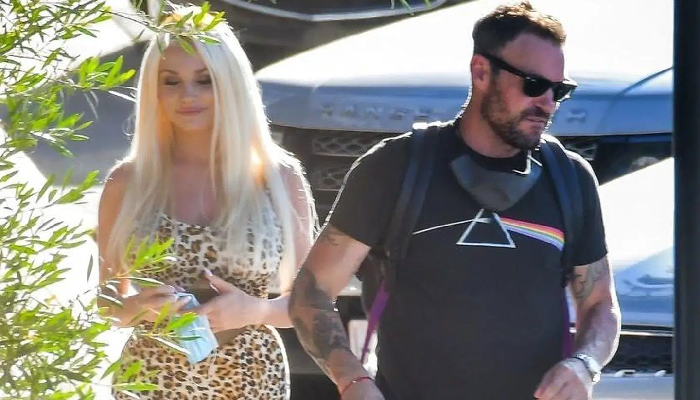Den nylige single Brian Austin Green med barnebruden Courtney Stodden.